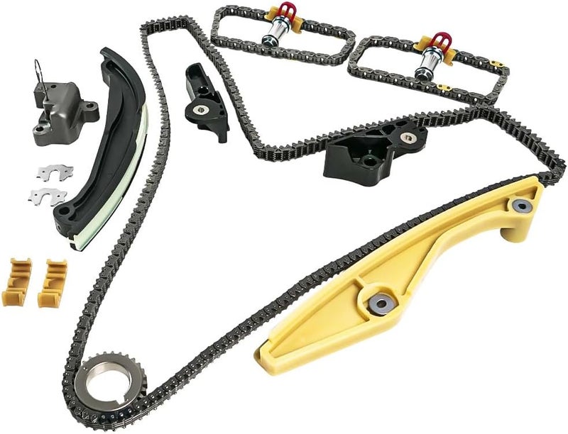 loosoo Engine Timing Chain Kit with Tensioner & Guide Compatible with 2011-2017 F150 Flex Taurus Edge Explorer Mustang Lincoln MKS MKX MKZ 3.7L 3.5L - Image 1